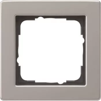 Abdeckrahmen für Schalter, Gira E2 Edelstahl, 1-fach (Modell 21133)