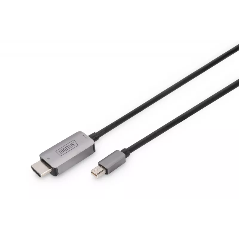 DIGITUS - Adapterkabel - Mini DisplayPort (M) auf HDMI (M) - 1,0 m - Unterstützung von 8K 60 Hz - Schwarz (DB-340109-010-S)
