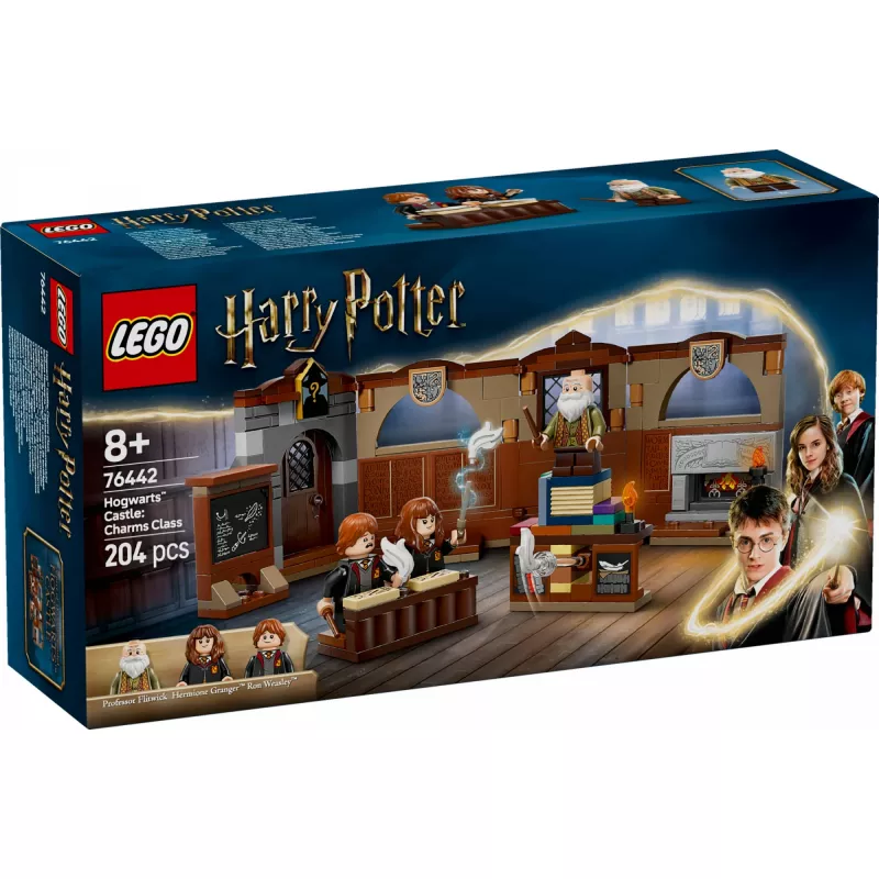 Bauset LEGO Harry Potter Hogwarts Castle Charms Class 76442 – 204 Teile, 3 Minifiguren, für Kinder ab 8 Jahren