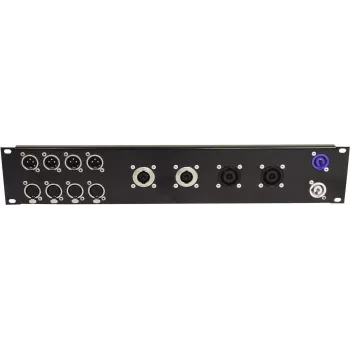Rack-Frontblende Omnitronic Z-19 — 8× Speakon D-Type, 4× NL8, 2U