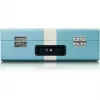 Riemengetriebener Audio-Plattenspieler Lenco TT-110 Blau Weiß halbautomatisch