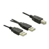 USB-Kabel DeLOCK USB-B/USB-A Kabel 1 m Schwarz