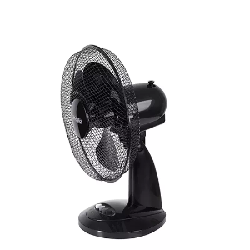 Mesko | Ventilator | MS 7309 | Tischventilator | Schwarz | Durchmesser 30 cm | Geschwindigkeitsstufen 3 | Oszillation | 40 W | Nein