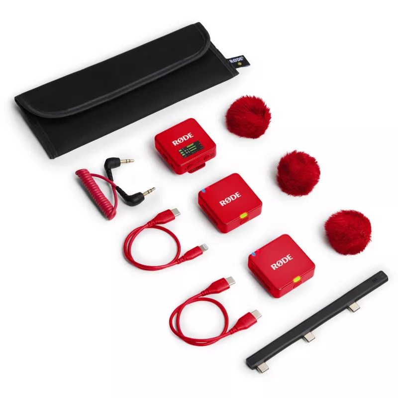 RØDE Wireless GO III Rot - Drahtloses Mikrofonsystem (rot)