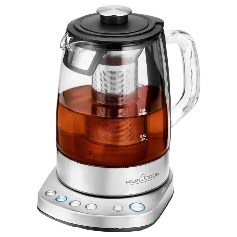 Proficook elektrischer kabelloser Glas-Wasserkocher PC-WKS 1167