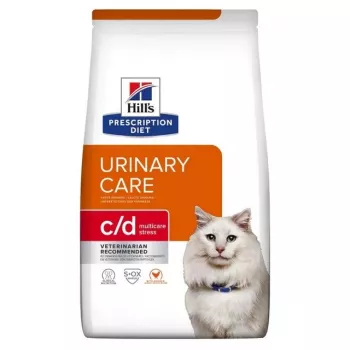HILL'S PRESCRIPTION DIET Feline c/d Urinary Care Multicare Stress Trockenfutter für Katzen mit Huhn 3 kg