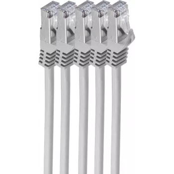 Netzwerkkabel ShiverPeaks BS75512-SET5 2m Cat7 S/FTP Grau