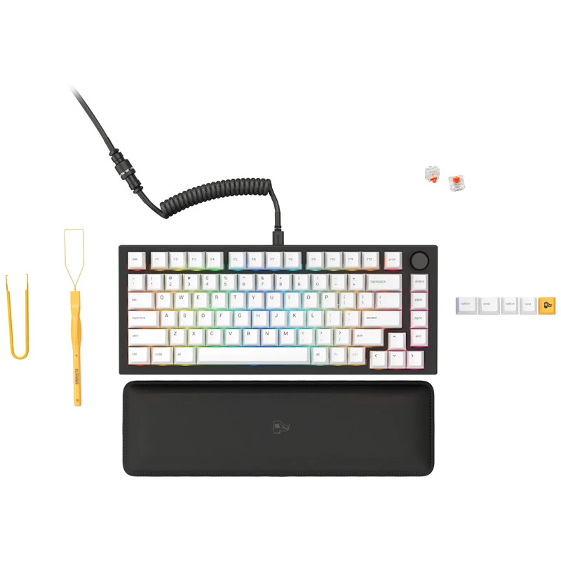 Glorious GMMK Pro Schwarz Slate 75% TKL Tastatur - Vormontiert, ANSI-Layout - schwarz (GLO-GMMK-P75-FOX-B)