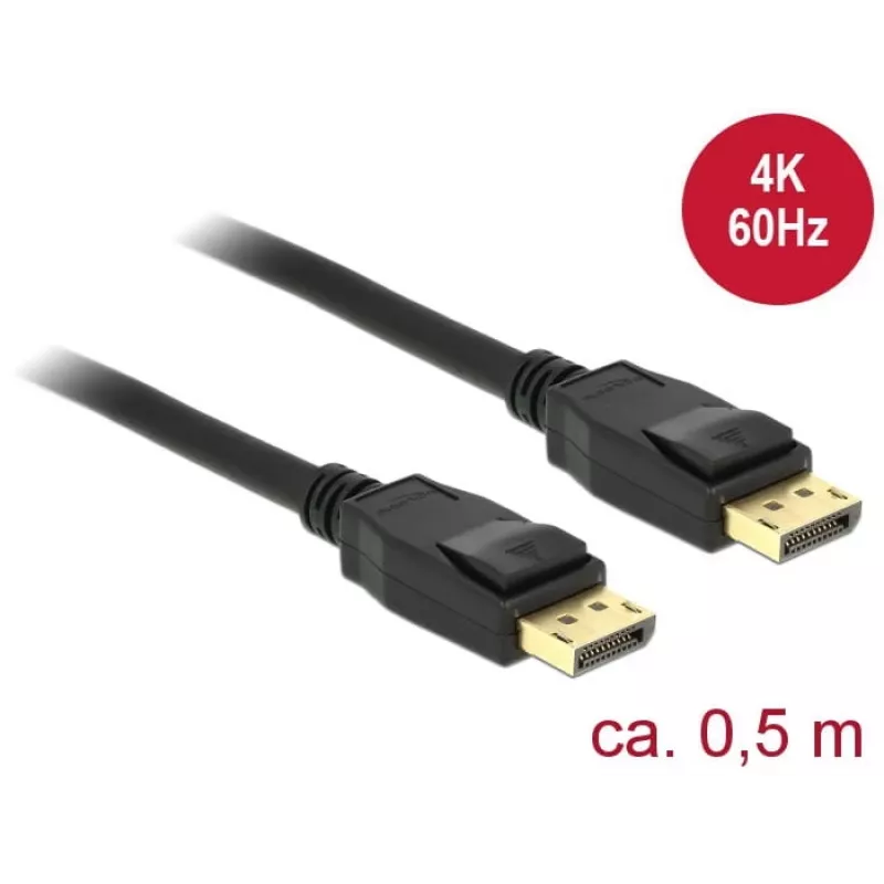 DisplayPort-Kabel DeLOCK 85506 0,5 m Schwarz