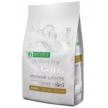 Trockenes Hundefutter Nature's Protection Superior Care White Dogs Grain Free Small Lamb 10 kg, getreidefrei, für ausgewachsene Hunde kleiner Rassen