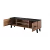 Cama TV stand LOTTA 160 2D2K wotan oak/mat Schwarz