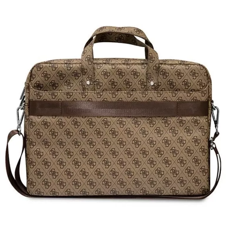 Laptoptasche GUESS GUCB15P4TW 16 Zoll braun Saffiano mit 4G-Dreieckslogo