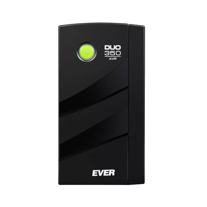Unterbrechungsfreie Stromversorgung EVER DUO 350 AVR, Line-Interactive Tower-USV, 0,35 kVA (245 W), 2x C13-Ausgänge, 12 V 5 Ah VRLA-Akku