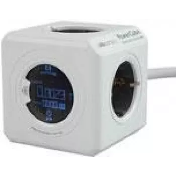 PowerCube Extended Allocacoc 8910/DEEXMO Steckdosenleiste mit Kabel und Digitalanzeige