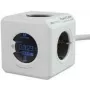PowerCube Extended Allocacoc 8910/DEEXMO Steckdosenleiste mit Kabel und Digitalanzeige