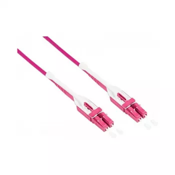 Patchkabel LWL Duplex OM4 (Multimode, 50/125) LC/LC, UNIBOOT, LSZH, reversible Polarität, Entriegelungslasche, 3m, Good Connections® (LW-U803LC4)