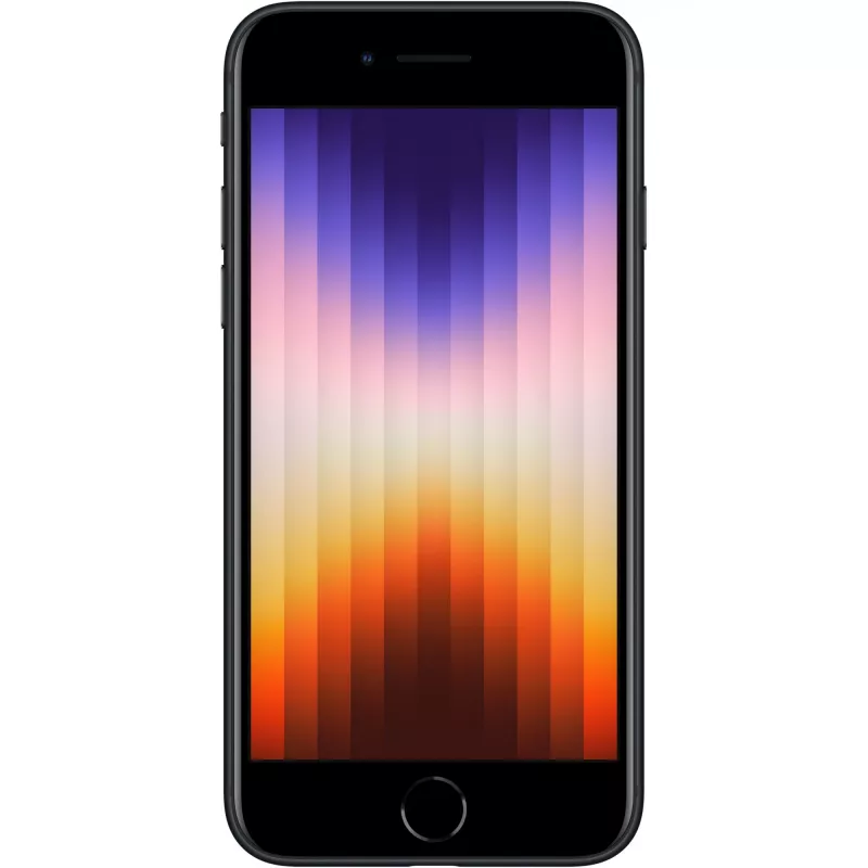 iPhone SE 2022 128GB Dual-SIM Midnight 11,94 cm 4,7 Zoll IPS LCD Display iOS 15. 12MP Kamera