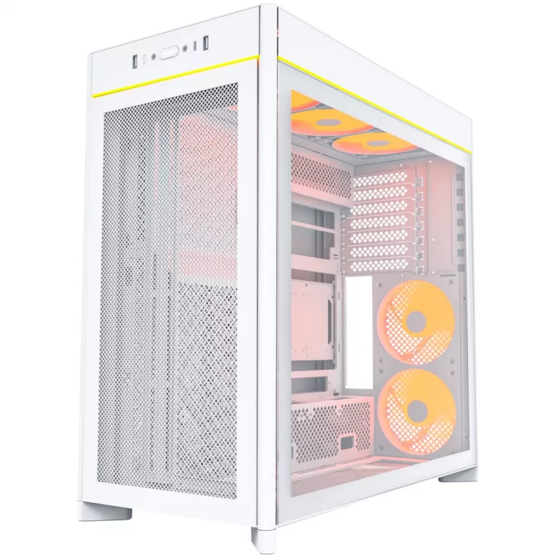 PC-Gehäuse Montech HS01 PRO Midi Tower Weiß