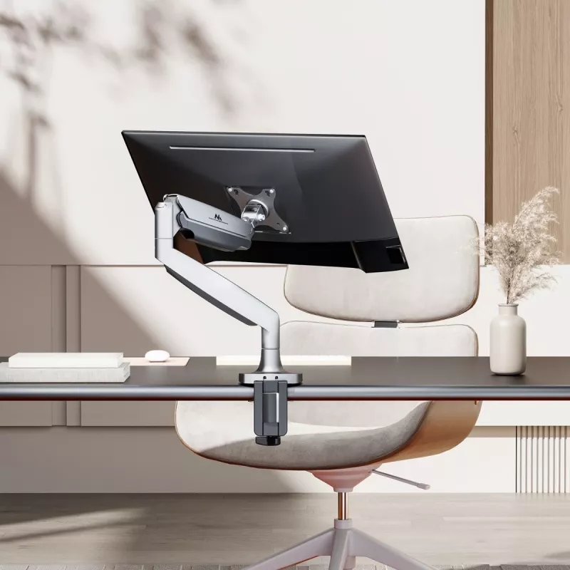 Monitorhalterung MACLEAN MC-969 Doppelarm-Gasfeder für 17–45 Zoll Bildschirme, max. Belastung 16 kg