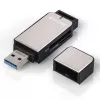 Hama 123900 Kartenlesegerät USB 3.2 Gen 1 (3.1 Gen 1) Schwarz, Silber