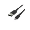 BELKIN PVC USB-KABEL USB-A - LIGHTNING, 1M, SCHWARZ