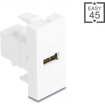 USB 2.0 Typ-A auf Typ-B Kabeladapter, DELOCK 90907, Easy 45 Modul