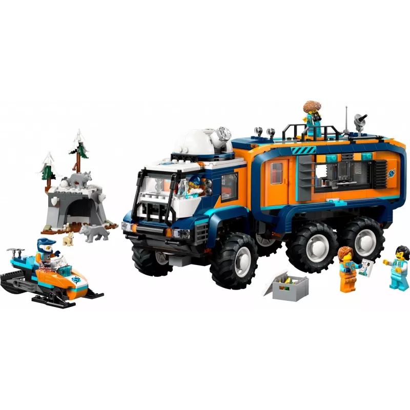 LEGO City Arktis-Expeditions-LKW 60471 – 1064-teiliges Spielset mit 4 Minifiguren, mobiles Labor, für Kinder ab 8 Jahren