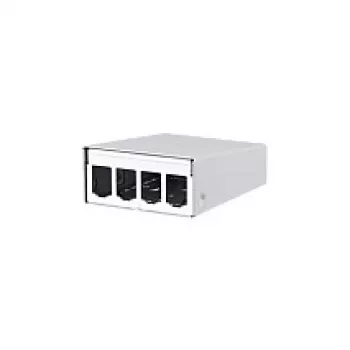 METZ CONNECT BTR E-DAT modul - Installationskasten Netzwerkoberfläche - Pure White, RAL 9010 - 4 Ports - für P/N: 1308990111-I (130861-0402-E)