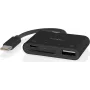 Nedis USB-C MicroSD-Kartenleser (CCGB64780BK01)