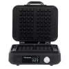Waffeleisen Adler AD 3087 — elektrisches belgisches Waffeleisen, 2200 W, 2 rechteckige Platten 9×17 cm, schwarz