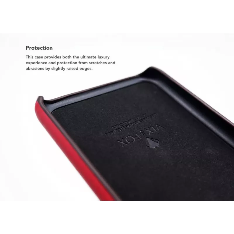 Karten-Slot Back Shell VixFox für iPhone XSMAX Rubinrot – Schutzhülle mit integriertem Kartenfach