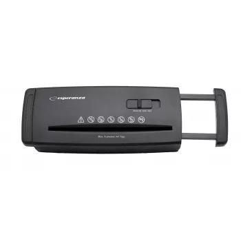 Esperanza EN101 Aktenvernichter Streifenschnitt 22 cm Schwarz