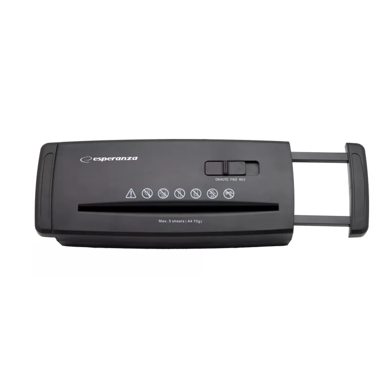 Esperanza EN101 Aktenvernichter Streifenschnitt 22 cm Schwarz