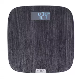 Badezimmerwaage Adler AD 8192 — max. Gewicht 180 kg, Genauigkeit 100 g, grau