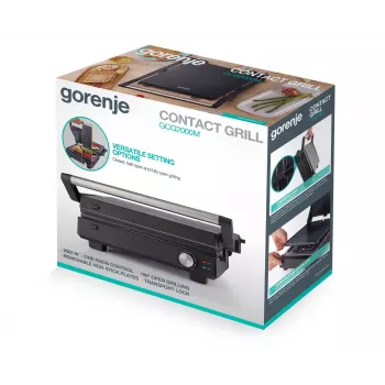 Gorenje Multifunktionsgrill | GCG2000M | Grill | Schwarz