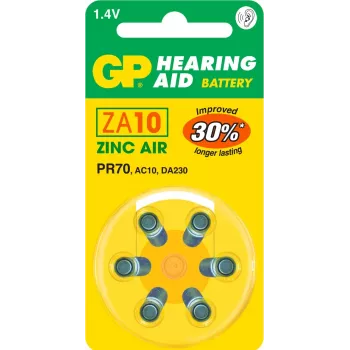 Einwegbatterie GP Batteries Hearing Aid ZA10