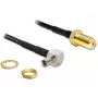 Koaxialkabel DeLOCK 88487 TS-9 SMA 1,45m Schwarz