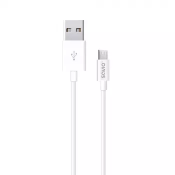 USB-Kabel SAVIO CL-124 USB 2.0, USB A auf Micro-USB B, 2 m, weiß