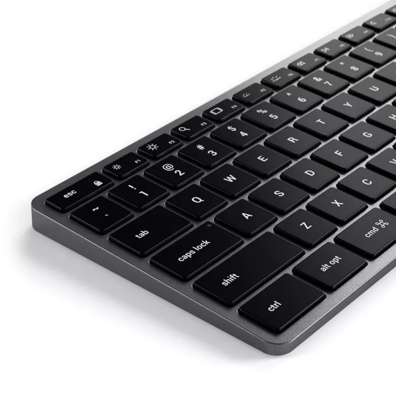 Satechi schlank W3 Tastatur USB-C mit Ziffernblock (Space Grau)