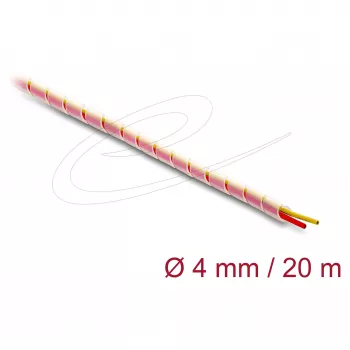 Kabelmantel DELOCK 19012 transparent, Länge 20 m, Innendurchmesser 2 mm, Außendurchmesser 4 mm, Temperatur -40–200 °C