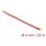 Kabelmantel DELOCK 19012 transparent, Länge 20 m, Innendurchmesser 2 mm, Außendurchmesser 4 mm, Temperatur -40–200 °C