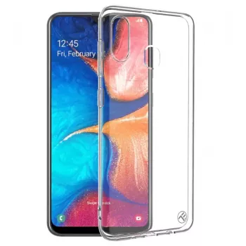 Silikonhülle Tellur für Samsung Galaxy A20, transparent, weiche Schutzhülle
