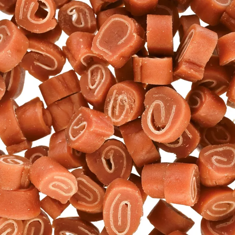 Hundetrainingsleckerlis PETITTO Sushi Kaninchen mit Fisch 500 g, Protein 28%, Fett 7%, Feuchtigkeit 23%