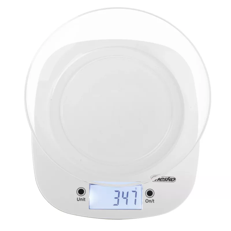 Adler Küchenwaage mit Schüssel | MS 3179b | Teilung 1 g | Anzeigetyp LCD | Schwarz
