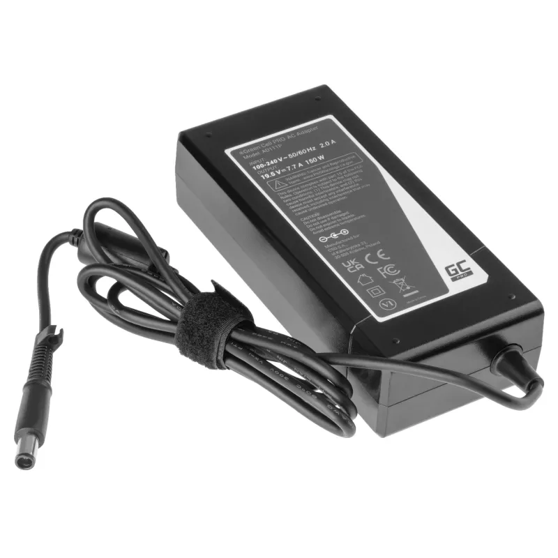 Netzteil Grün Cell AD111P 150W 19.5V 7.7A Universelles Laptop-Netzteil Schwarz