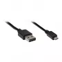 GoodConnections USB 2.0 EASY Verbindungskabel Stecker A auf Stecker Micro B, schwarz, 1m