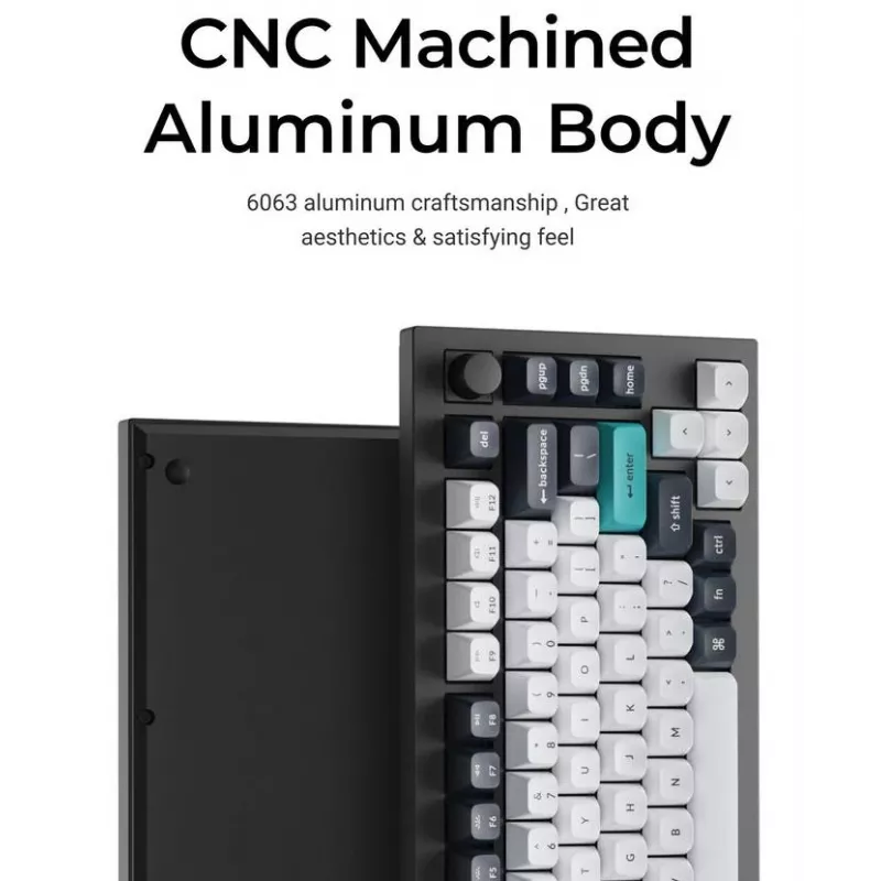 Mechanische Tastatur Keychron Q1 Max 75% mit Banana Switches, Carbon Black
