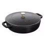 Sauteuse ZWILLING STAUB BRAISERS rund 28 cm, schwarz, Boden-Ø 22,2 cm