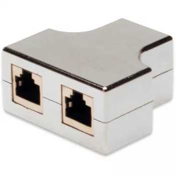 Netzwerkkabel Digitus CAT 5e RJ45 Modular-Kuppler geschirmt Grau