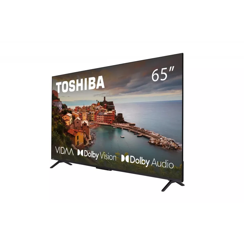 TV Toshiba 65UV2463DG 65 Zoll (165,1 cm) 4K Ultra HD DLED Smart-TV, 3840×2160, VIDAA, Wi‑Fi, 300 cd/m², Schwarz